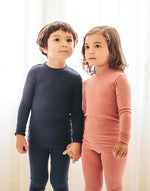 Modal Long Sleeve Pajama (Milk Pink/Purple Pink/Dark Pink) - Go PJ Party