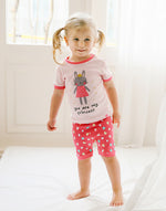 Pink Rabbit Short Sleeve Pajamas