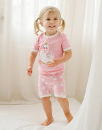 Pink Swan Short Sleeve Pajamas