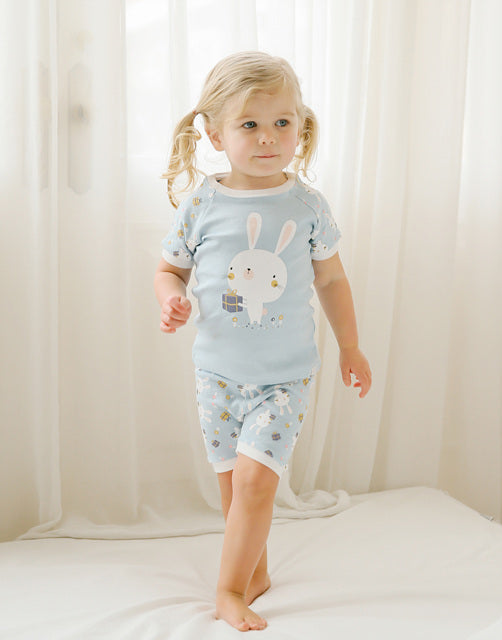 Summer Rabbit Short Sleeve Pajamas