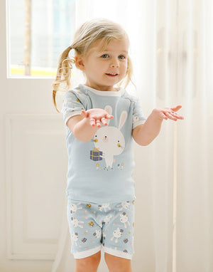 Summer Rabbit Short Sleeve Pajamas