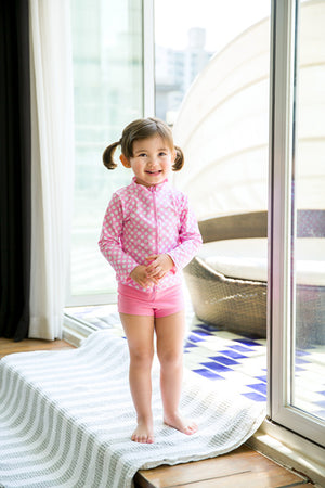 Ocean Dot Pink Two Piece Swimsuit - Go PJ Party