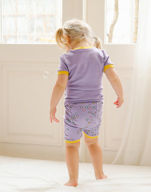 Purple Unicorn Short Sleeve Pajamas