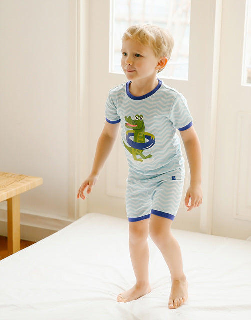 Gator Boy Short Sleeve Pajamas