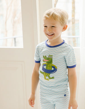 Gator Boy Short Sleeve Pajamas