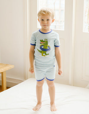 Gator Boy Short Sleeve Pajamas