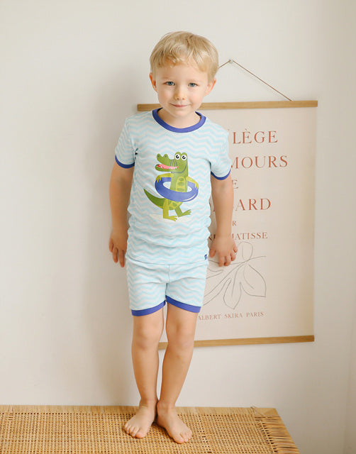 Gator Boy Short Sleeve Pajamas