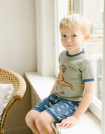 Wild Dino Short Sleeve Pajamas