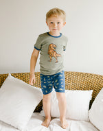 Wild Dino Short Sleeve Pajamas