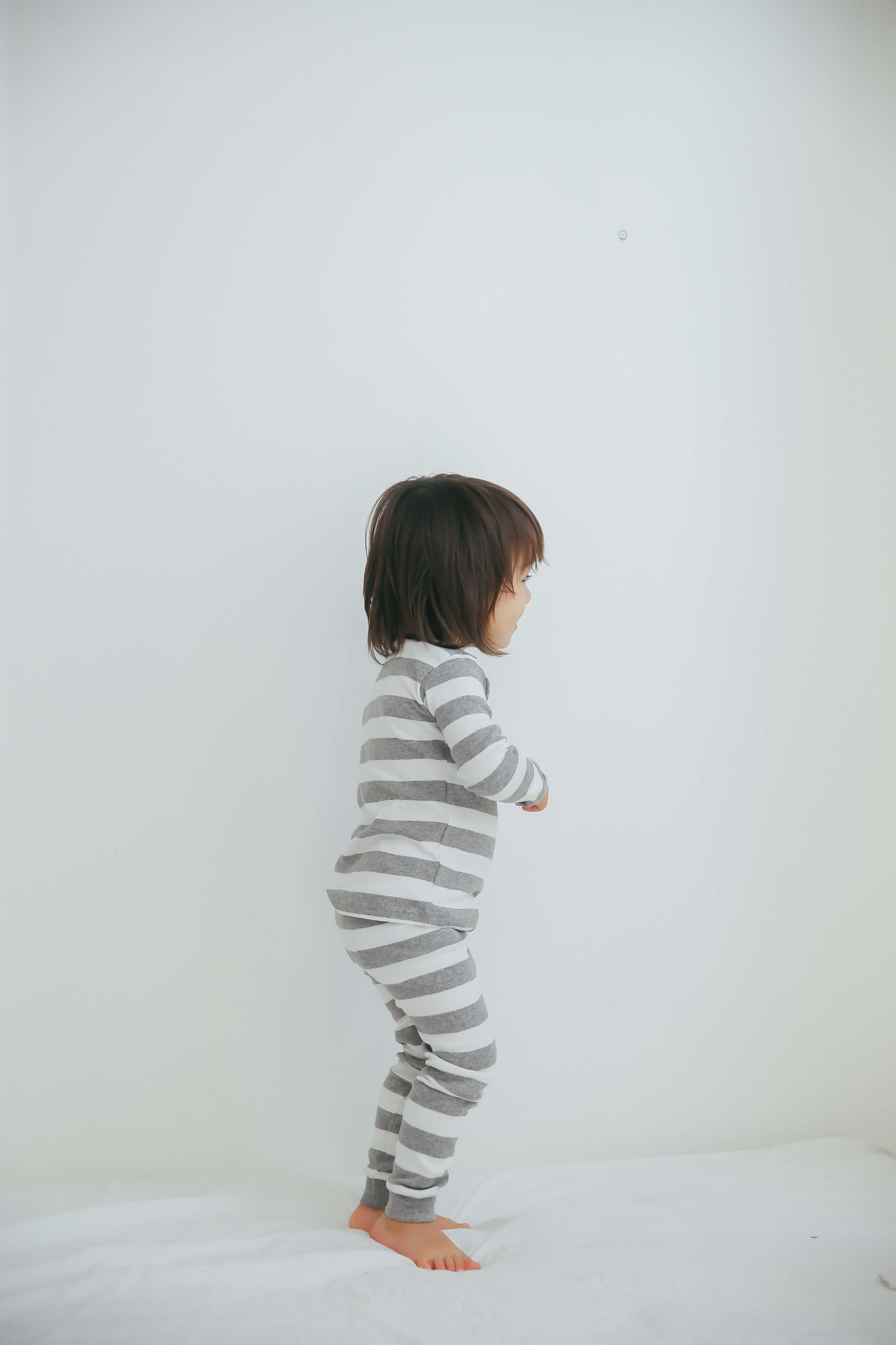 Stripe Magic Grey Long Sleeve Pajama