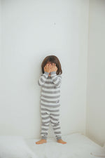 Stripe Magic Grey Long Sleeve Pajama