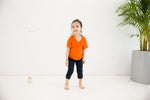 Orange Short Sleeve Vneck Tshirt - Go PJ Party