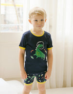 Space Dino Short Sleeve Pajamas