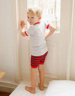 Red Truck Short Sleeve Pajamas