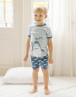 Scuba Shark Short Sleeve Pajamas