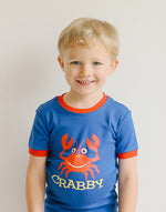 Blue Crab Short Sleeve Pajamas