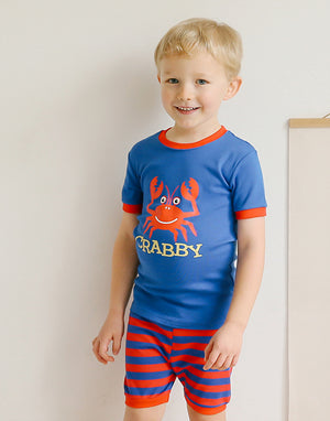 Blue Crab Short Sleeve Pajamas