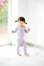 Shirring Light Purple Long Sleeve Pajama - Go PJ Party