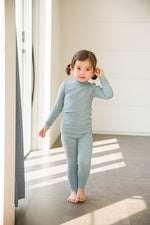 Rib Mint Long Sleeve Pajama - Go PJ Party