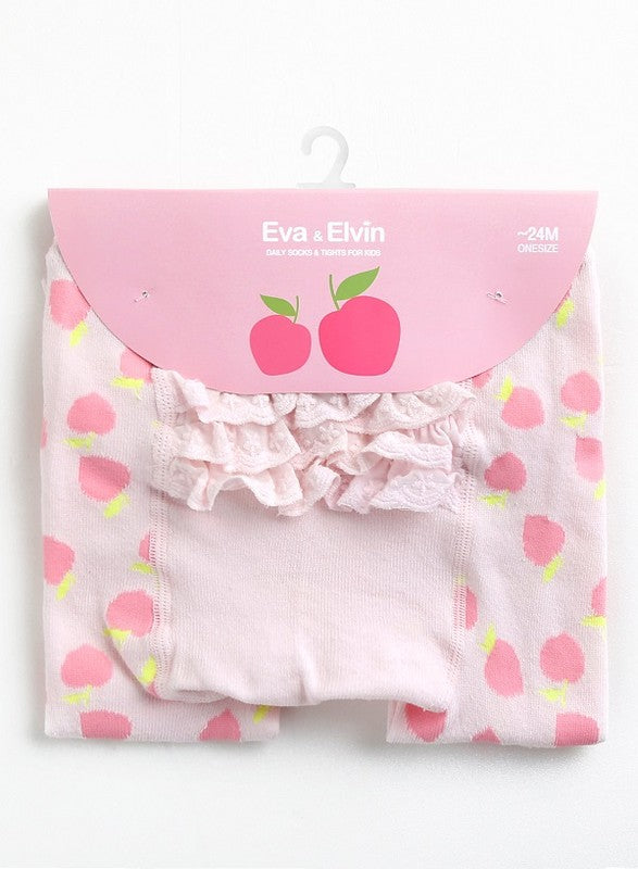 Apple Pink Baby Frill Leggings - Go PJ Party