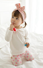 Apple Pink Baby Frill Leggings - Go PJ Party