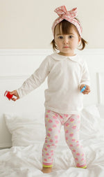 Apple Pink Baby Frill Leggings - Go PJ Party