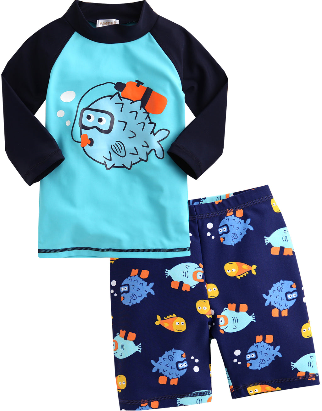 Diver Long Sleeve Swimsuit Set - Go PJ Party