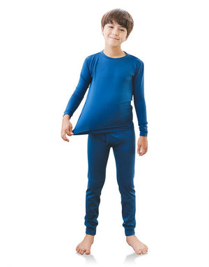 Blue Boys Aero Heat Thermal Pajama Set