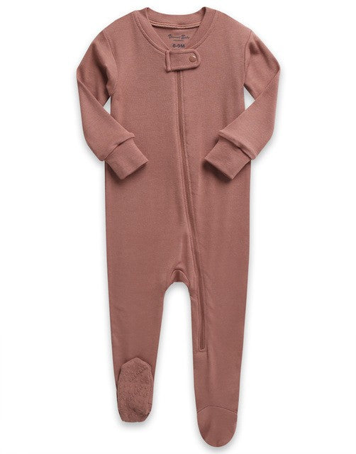 Cocoa Baby Footed Sleepers