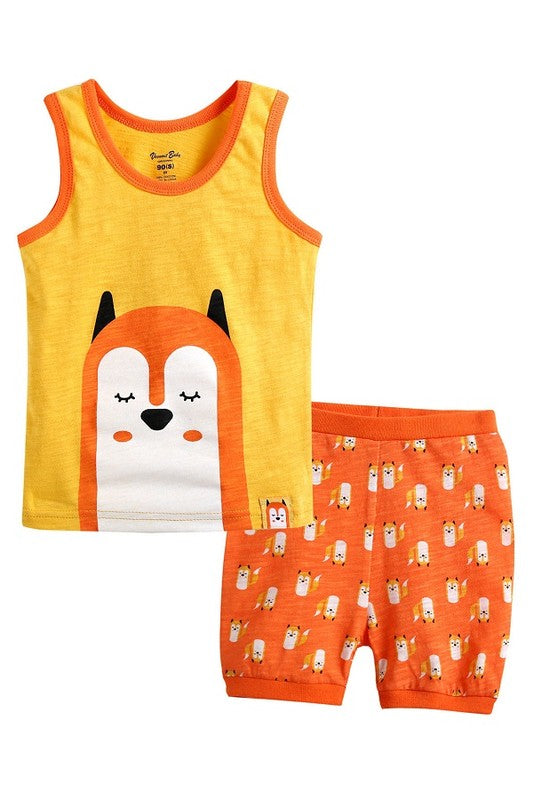 CoolCool fox Sleeveless Pajama Set - Go PJ Party