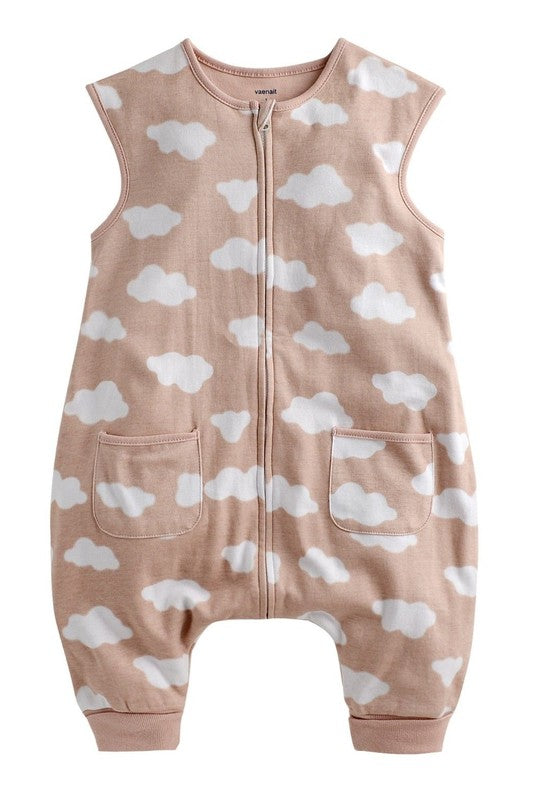 Cloud Pink Cotton Sleepsack - Go PJ Party