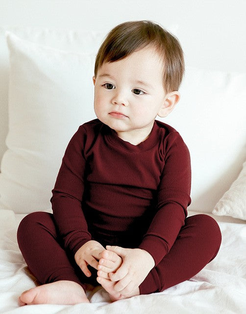 Daily Burgundy Long Sleeve Pajama