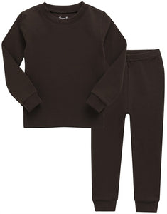 Daily Dark Brown Long Sleeve Pajama