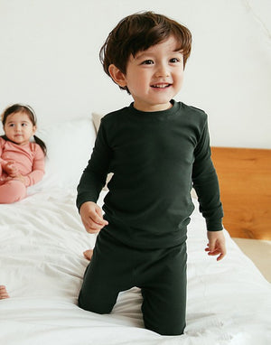 Daily Dark Green Long Sleeve Pajama