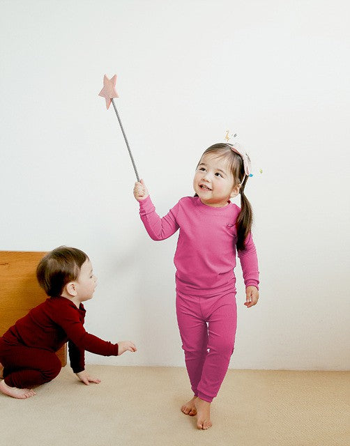 Daily Hot Pink Long Sleeve Pajama