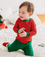 Daily Red Green Long Sleeve Pajama