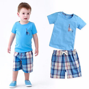 Denver Blue Short Sleeve Tee & Shorts Set - Go PJ Party