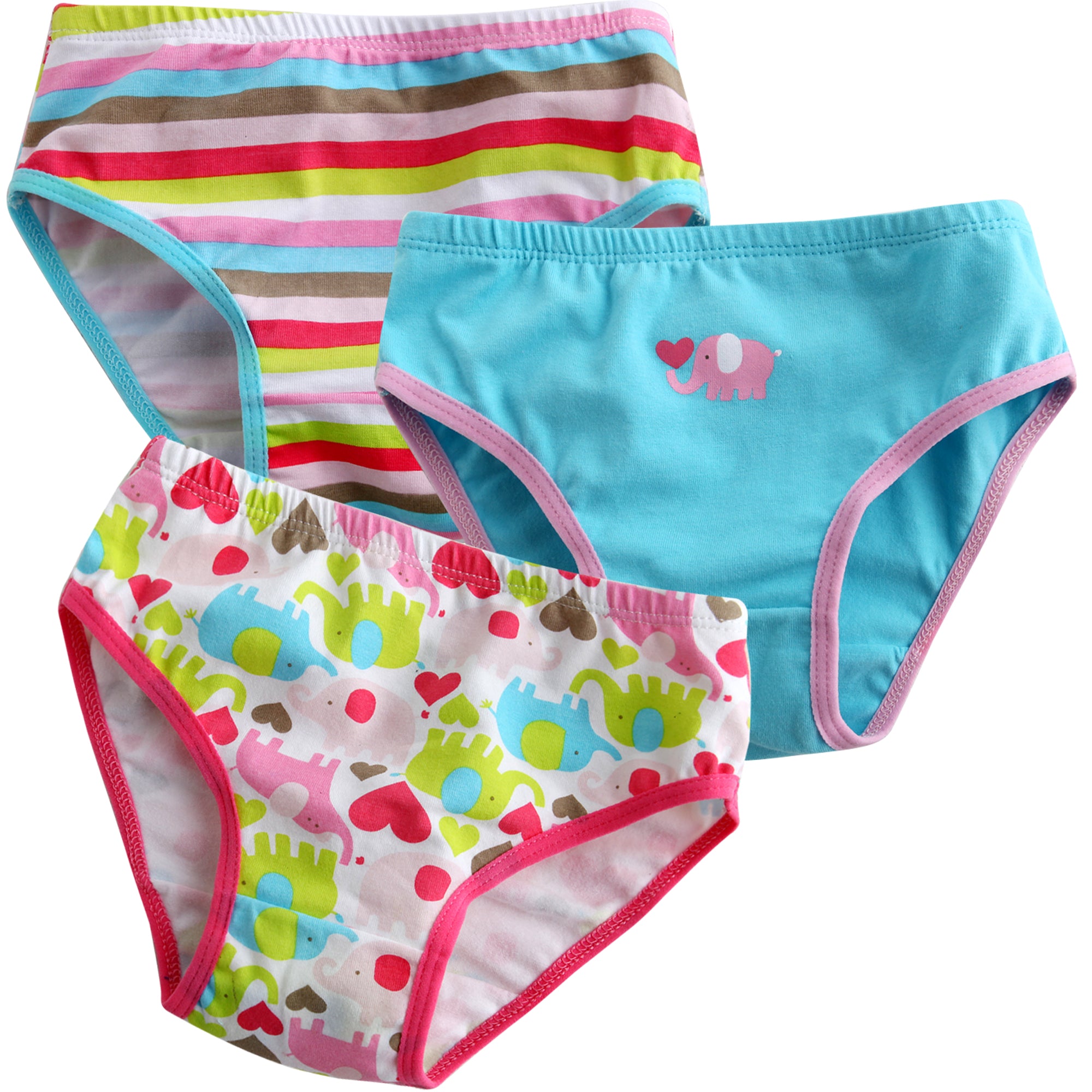 Love Elephant Bikini briefs 3pack - Go PJ Party