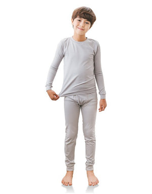 Grey Boys Aero Heat Thermal Pajama Set