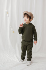 Khaki Bengdi Hoodie & Pants Set - Go PJ Party