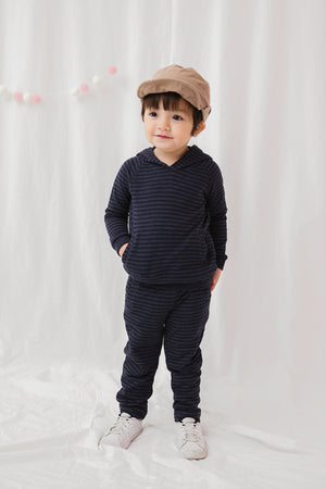 Navy Bold Bengdi Hoodie & Pants Set - Go PJ Party