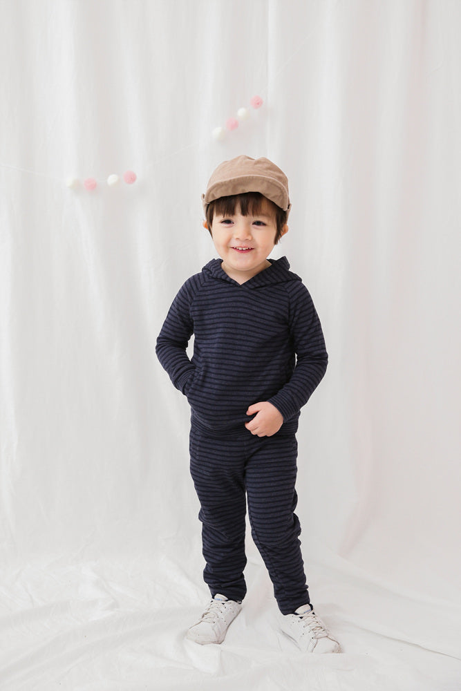 Navy Bold Bengdi Hoodie & Pants Set - Go PJ Party