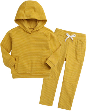 Mustard Bold Bengdi Hoodie & Pants Set - Go PJ Party