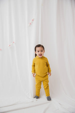 Mustard Bold Bengdi Hoodie & Pants Set - Go PJ Party