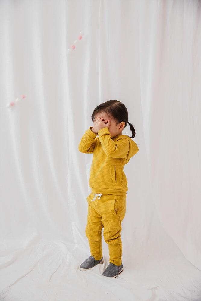 Mustard Bold Bengdi Hoodie & Pants Set - Go PJ Party