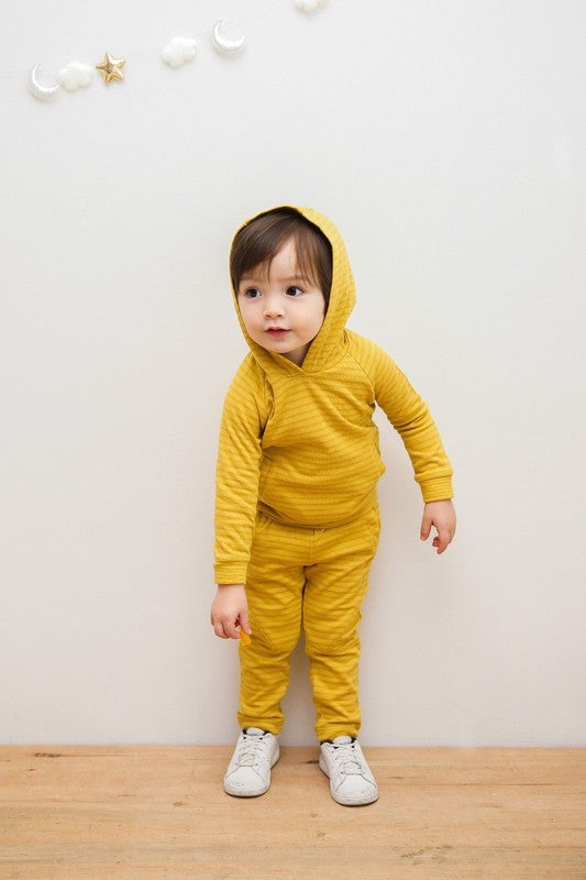 Mustard Bold Bengdi Hoodie & Pants Set - Go PJ Party