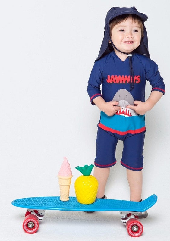 Jaws King Baby 3/4 Sleeve Swimsuit - Go PJ Party