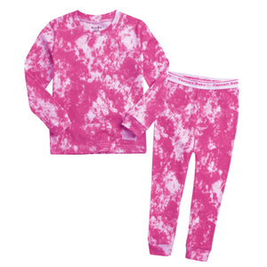 Tie Dye Hot Pink Long Sleeve Pajama