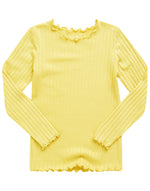 Shirring Lemon Long Sleeve Pajama