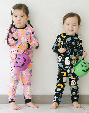 Halloween Night Black Long Sleeve Pajama